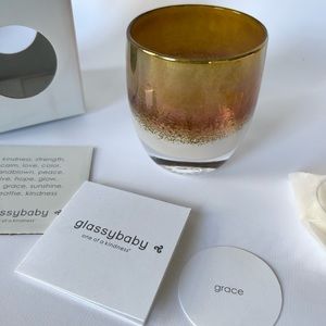 NWT Glimmer Glassybaby Hand-Blown Glass Candle Holder, Grace